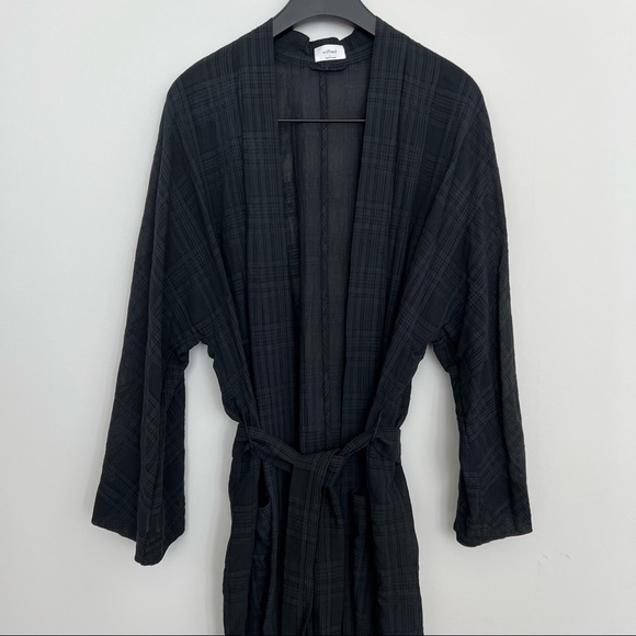 ARITZIA Wilfred Durante Check Jacket Long Jacquard Kimono - Size Large - Picture 14 of 15